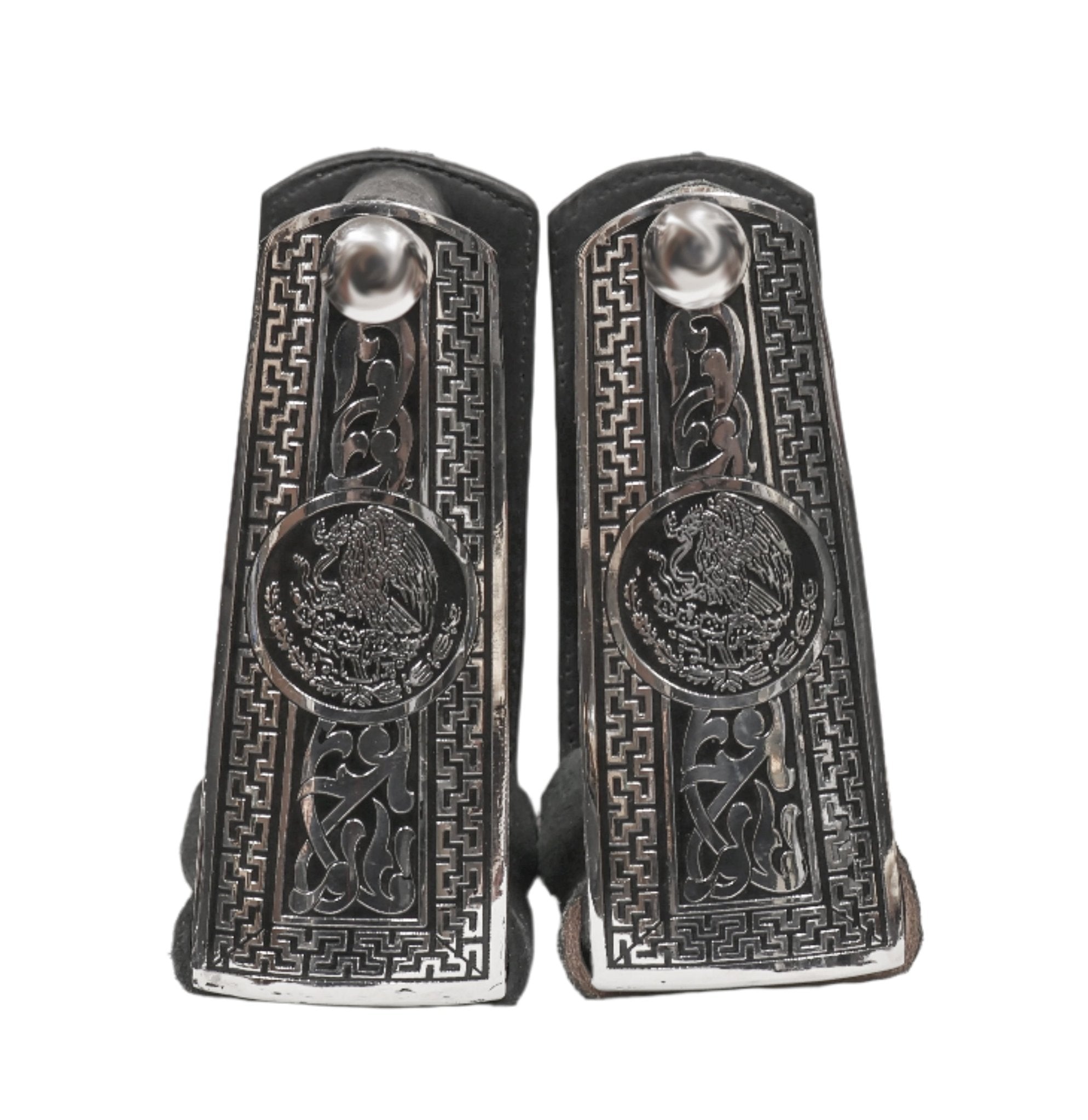 Étriers Mexicains Charro – Estribos Greca, Neufs, M-Royal Saddles