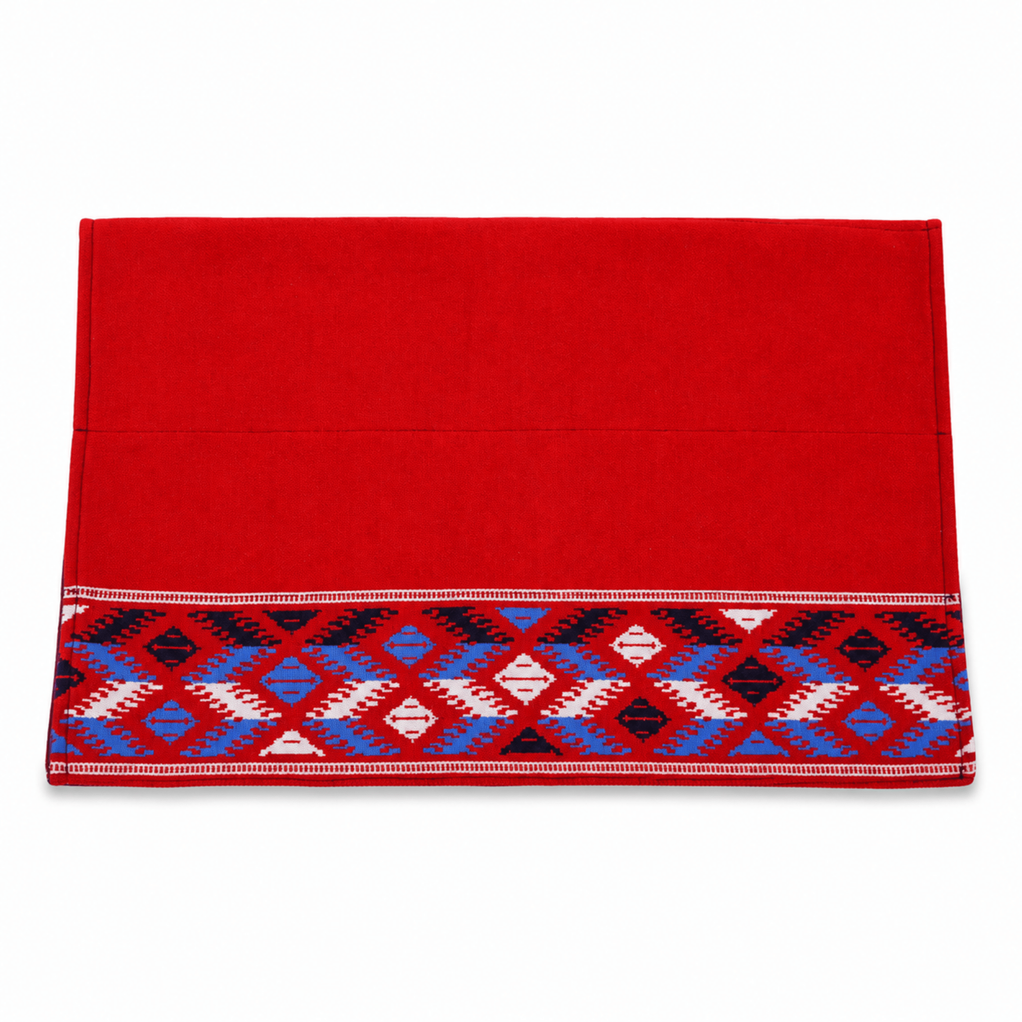 Red Charro Mantilla Carona Suadero Saddle Pad - M-Royal Saddles