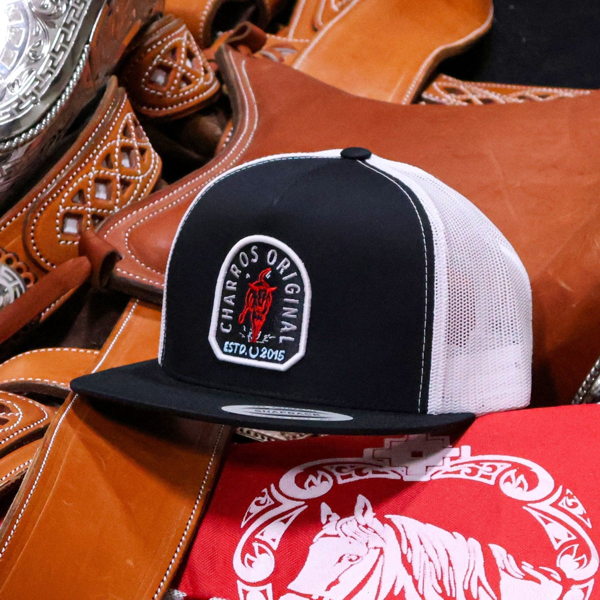 Black Charros Weave Trucker Cap