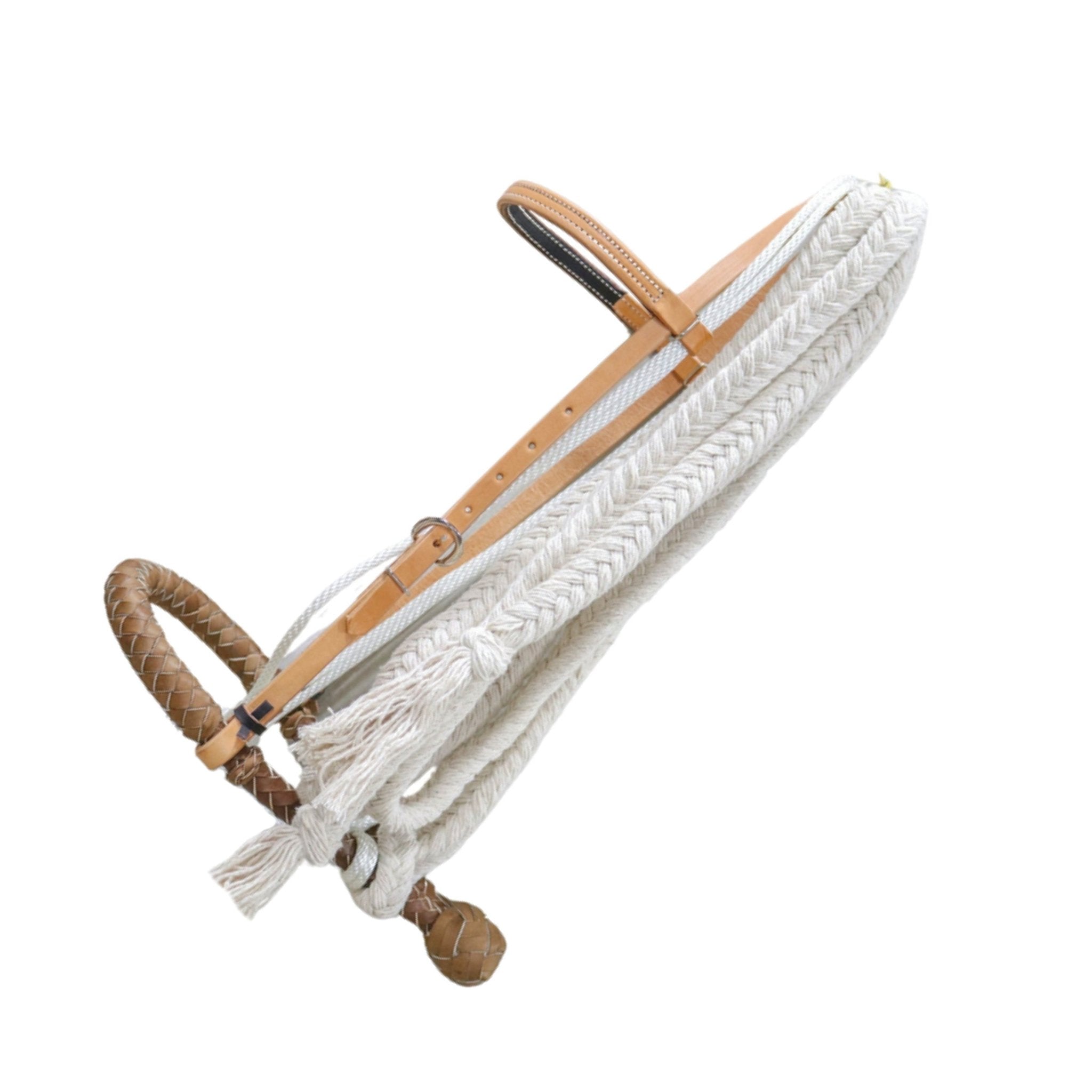 Western Horse BreakingトレーニングHackamore Heavy Duty Leather Bosal Western Horse Breaking Training Hackamore