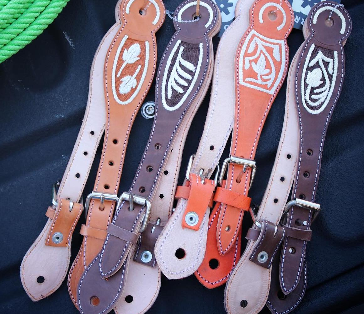 Charro Spur Straps Caballo Horse Correones Piteados main image 1