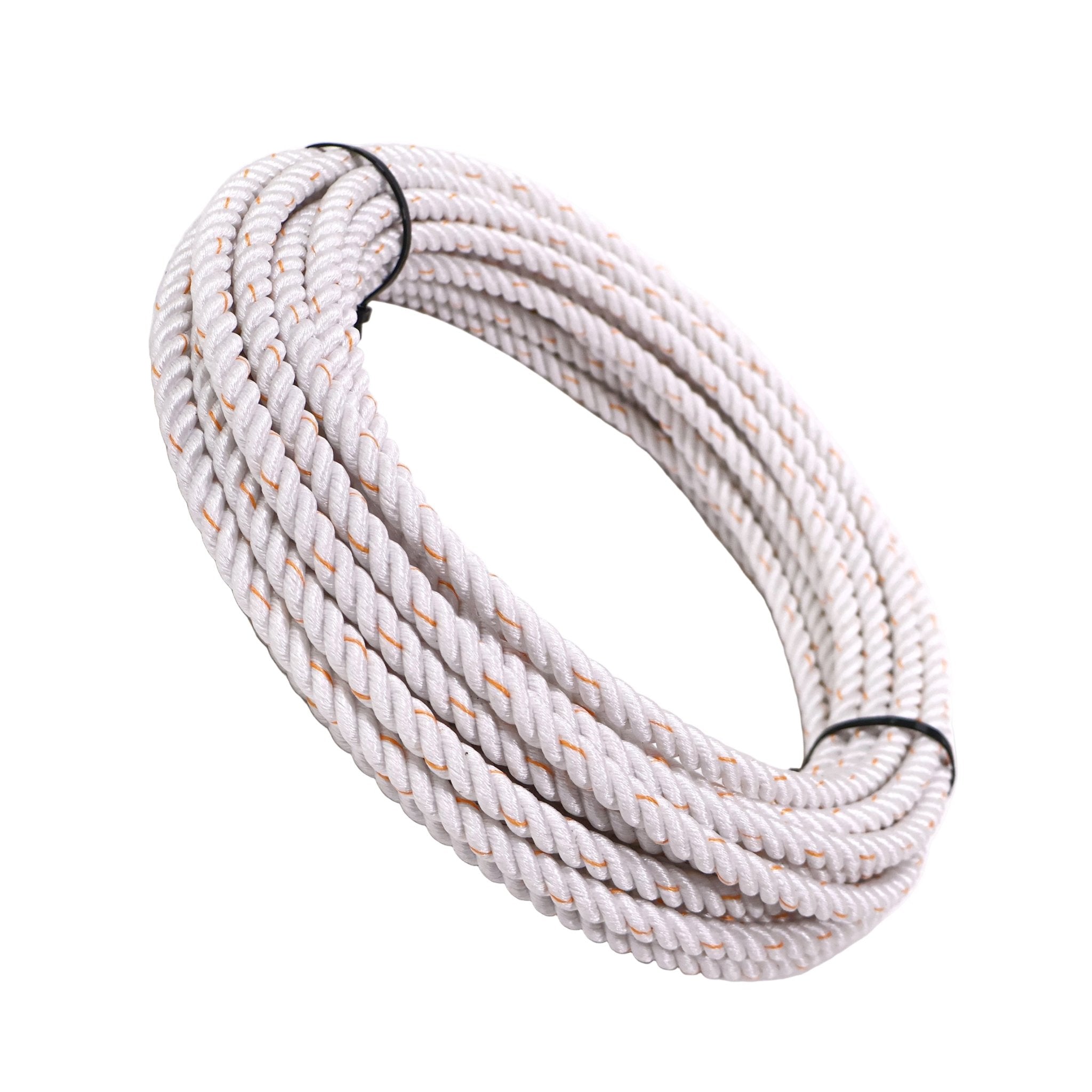 Sago Ropes 100Ft White Orange Soga Plomo 10.25mm Lead Core Lasso Rope - M-Royal ...