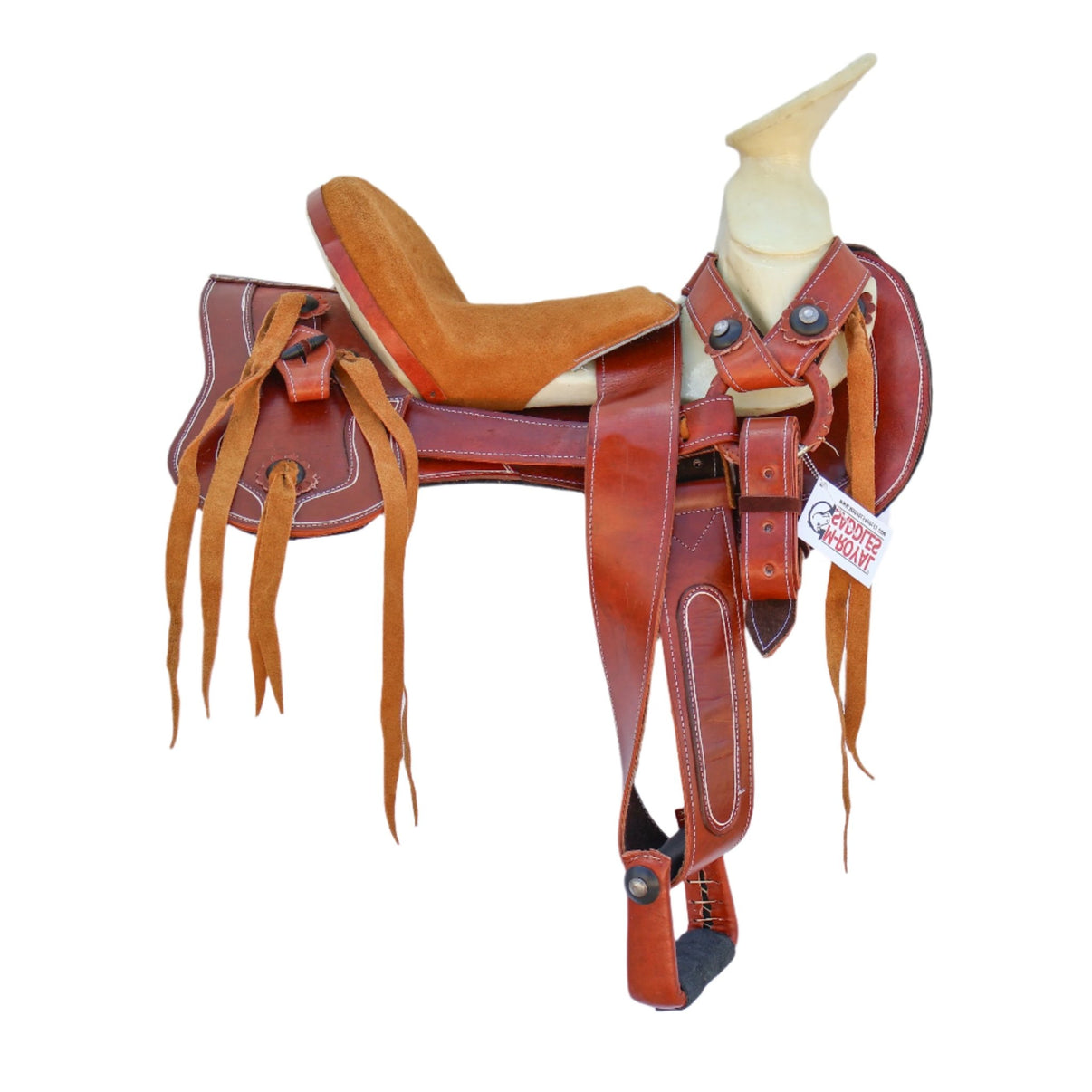 11.5" Nino Kid Charro Rounded Skirt Montura Pony Saddle - M - Royal Saddles - Mini/Pony Saddles