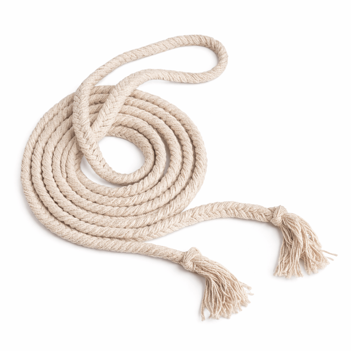 14 Ft. Braided 3 Strand Natural Cotton Soft Thick Heavy Breaking Reins - M - Royal Saddles - Western Headstall/Bosal