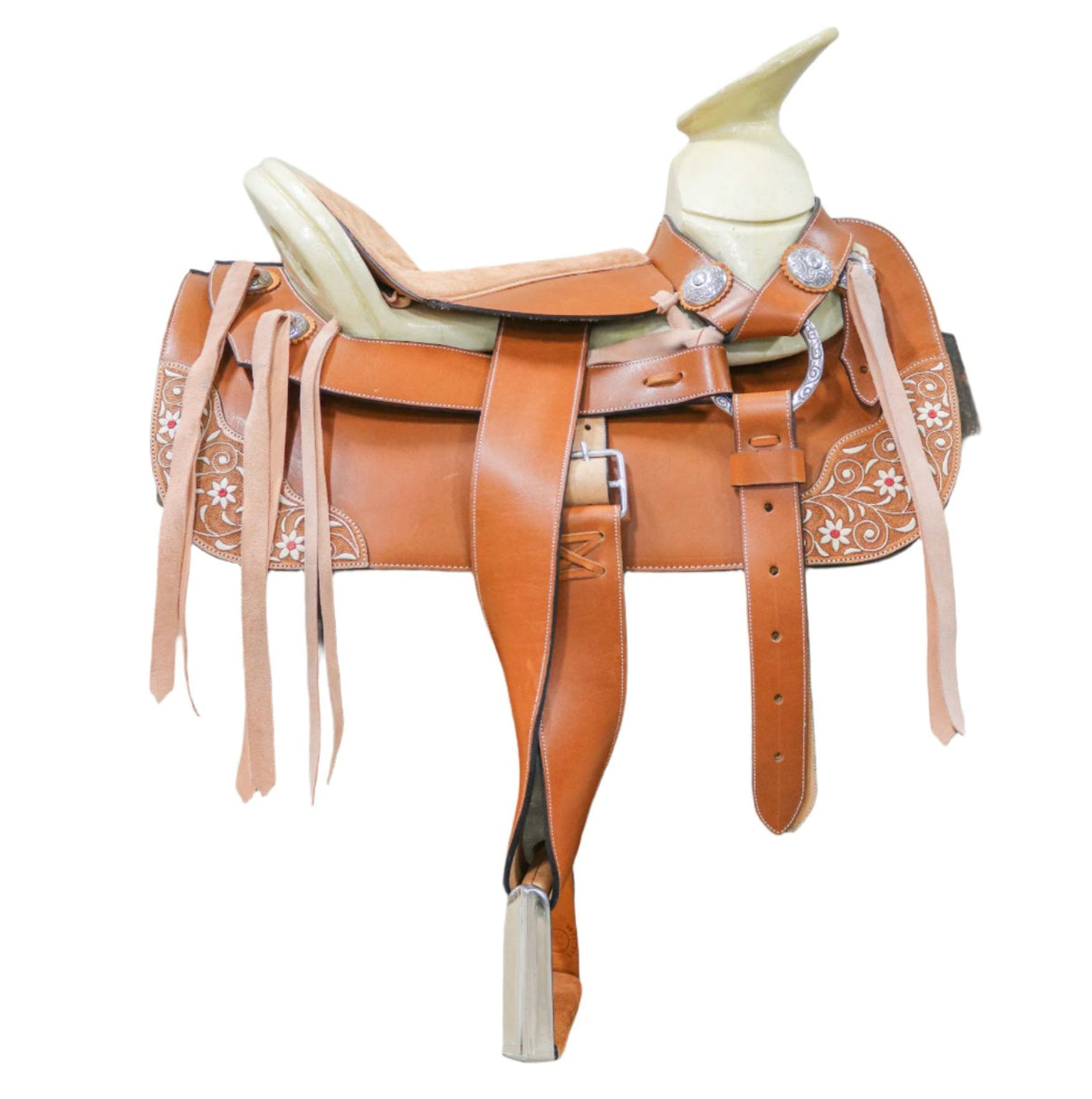 15" Charro Montura Fina Piteada Charra Pita - M - Royal Saddles - Charro Saddles/Monturas
