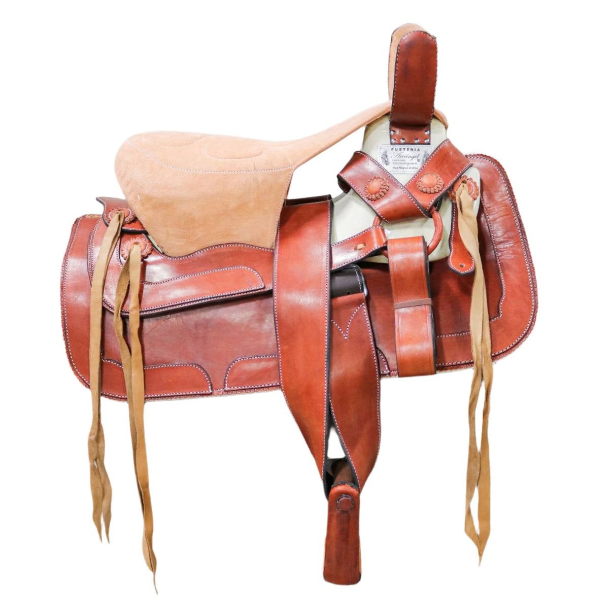 15.5" Chedron SideSaddle Montura Charra Albarda Escaramuza - M - Royal Saddles - Charro Saddles/Monturas