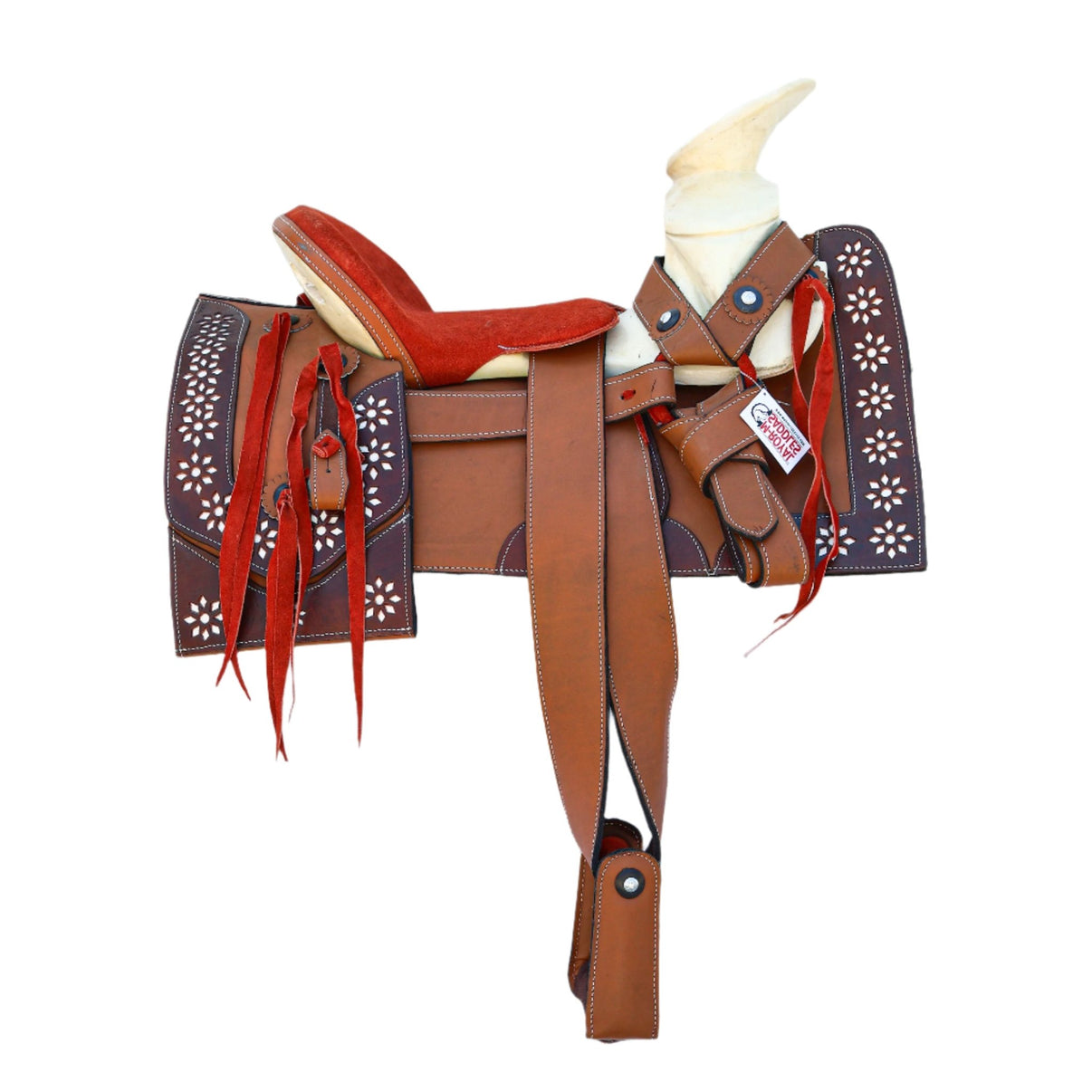 16" Montura Trabajo Tan Charro Working Economica Saddle - M - Royal Saddles - Charro Saddles/Monturas