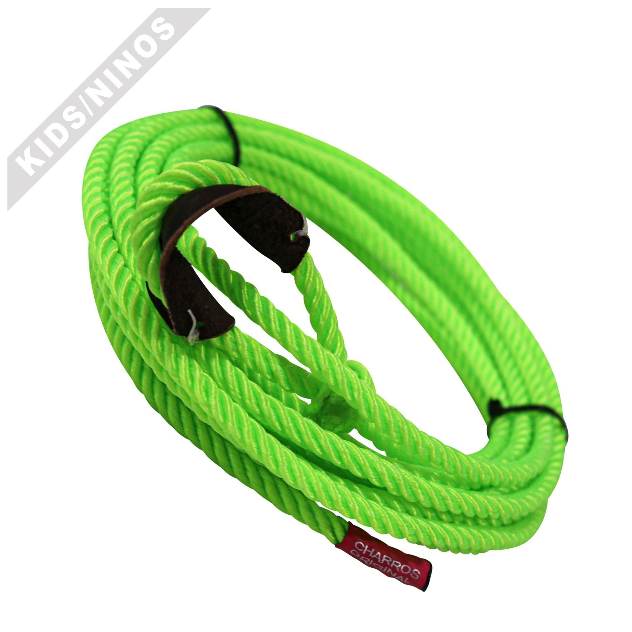 26FT Kids/Nino Lime Green Trick Rope Soga Florear - M-Royal Saddles