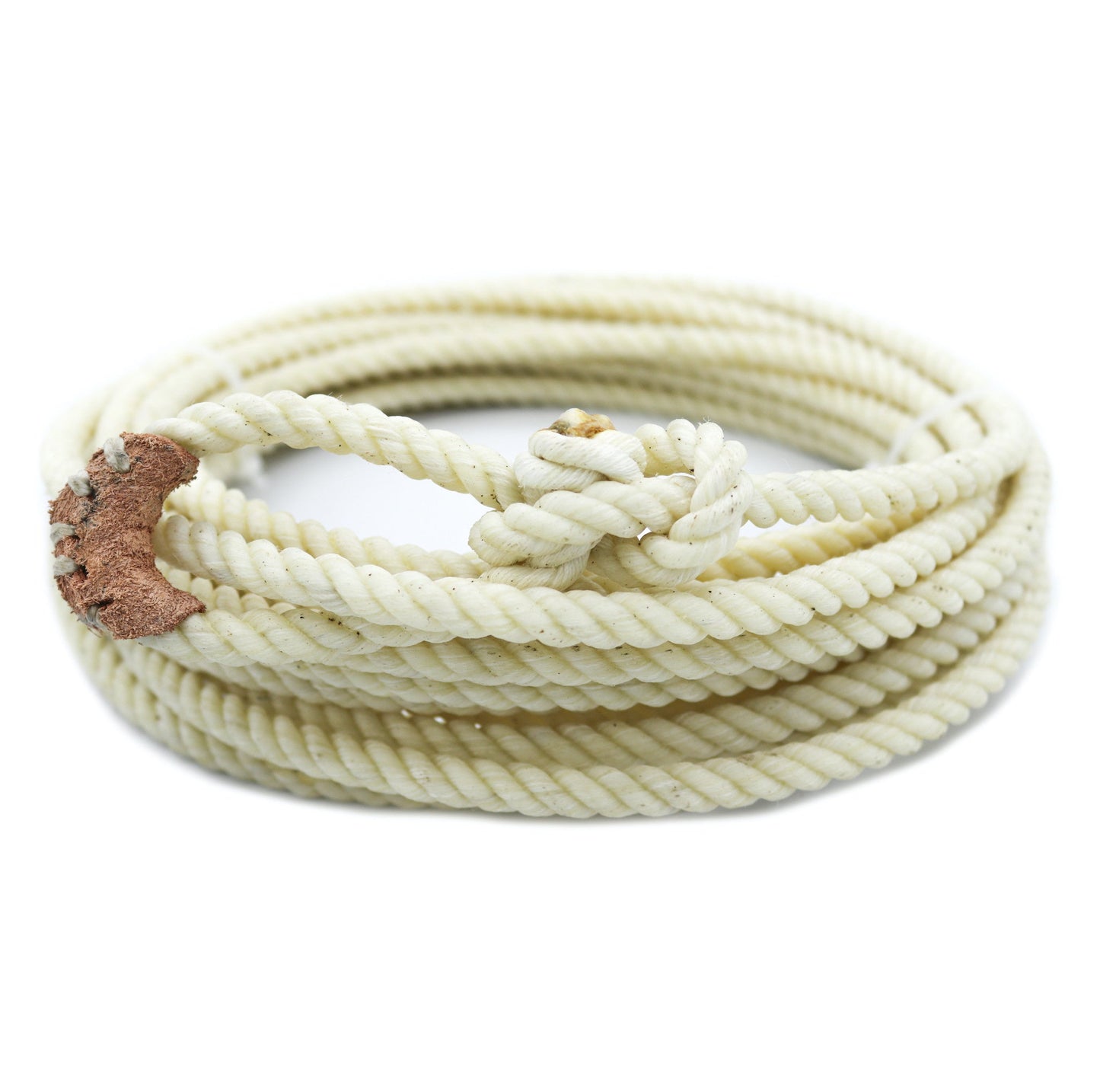 30 FT White Western Adult Lasso Rope Rodeo - M-Royal Saddles