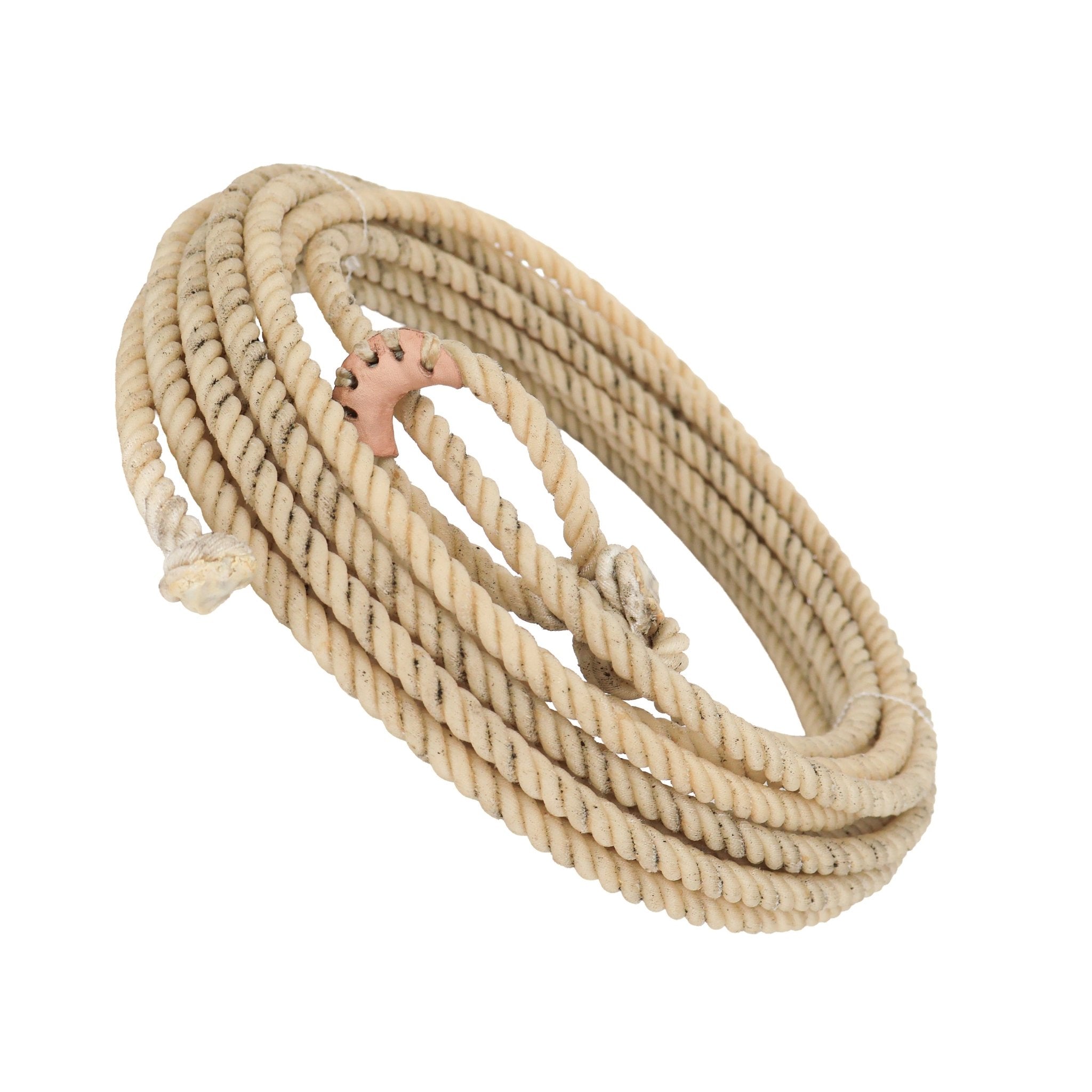30 FT White Western Adult USA Made Lasso Rope Rodeo - M-Royal Saddles