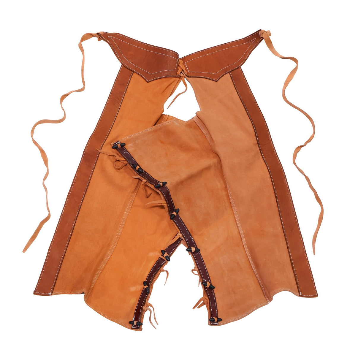 32" Chaparreras Trabajo Working Chaps Natural Charras - M - Royal Saddles - Charro Polainas/Chaps