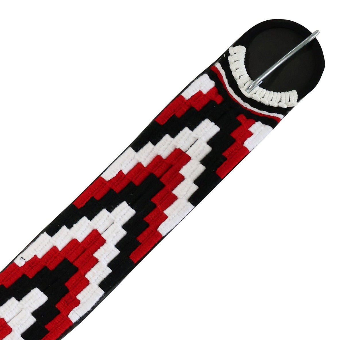 32.5" Red Triangulo Cincho Nylon Horse Braided Cinch - M - Royal Saddles - Charro Cinchos
