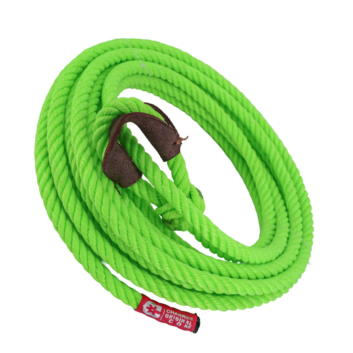32ft Trick Rope (13mm) Limon Green Charro – Mexican Florear Soga - M-Royal Saddles - Ropes/Sogas