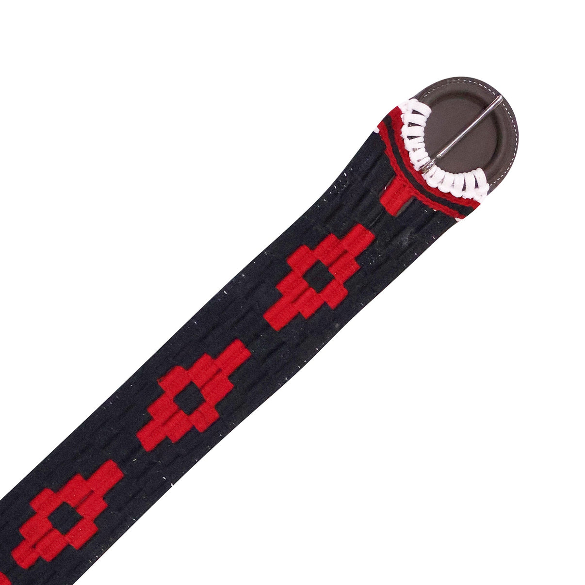 35.5" Rojo Black Aztec Traditional Charro Cincho Montura Charra Silla - M-Royal Saddles - Charro Cinchos