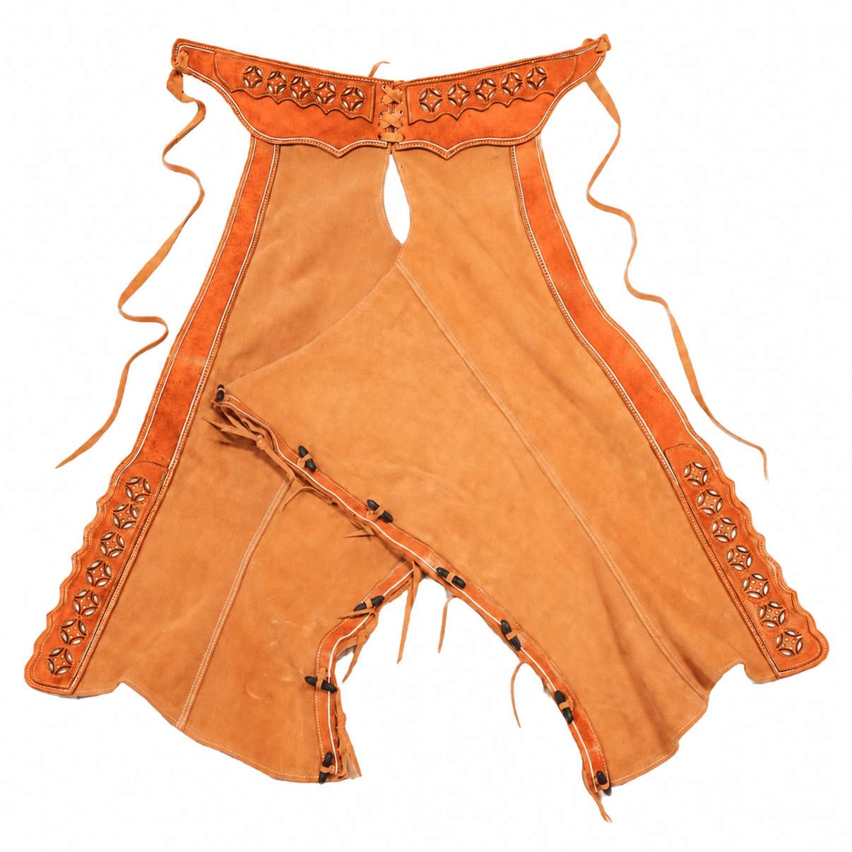 36" Charros Miel Chaparreras Charras De Gamuza - M-Royal Saddles - Charro Polainas/Chaps