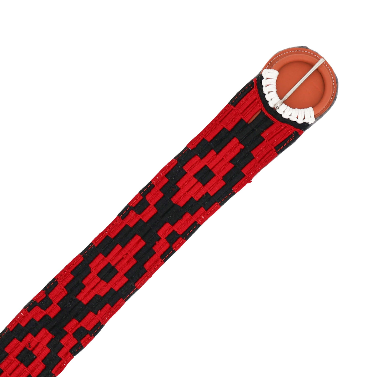 36" Red Braided Cotton Charro Cincho for Mexican Saddle - M-Royal Saddles - Charro Cinchos