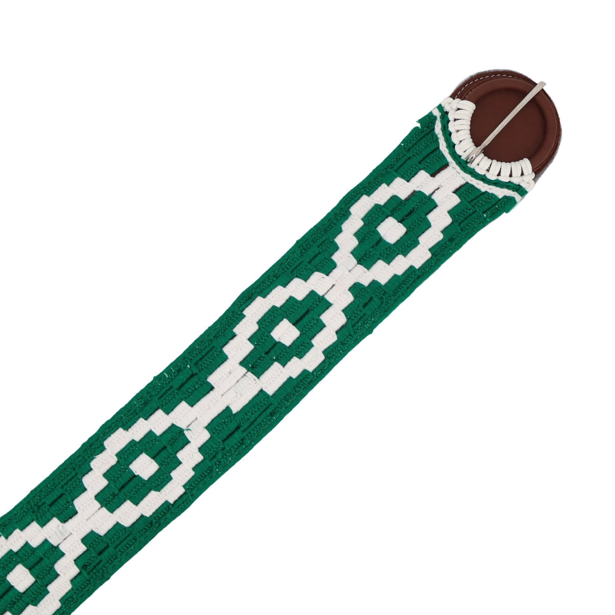 36" Verde Charro Cincho Para Caballo, Traditional Saddle Girth - M-Royal Saddles - Charro Cinchos
