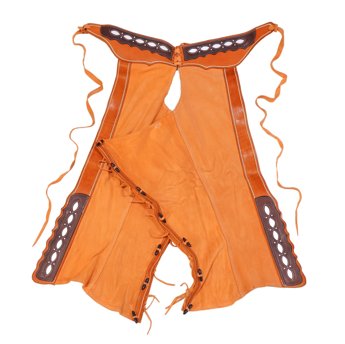 38" Charros Gamuza Chaparreras Chaps Rodeo Mexican - M - Royal Saddles - Charro Polainas/Chaps