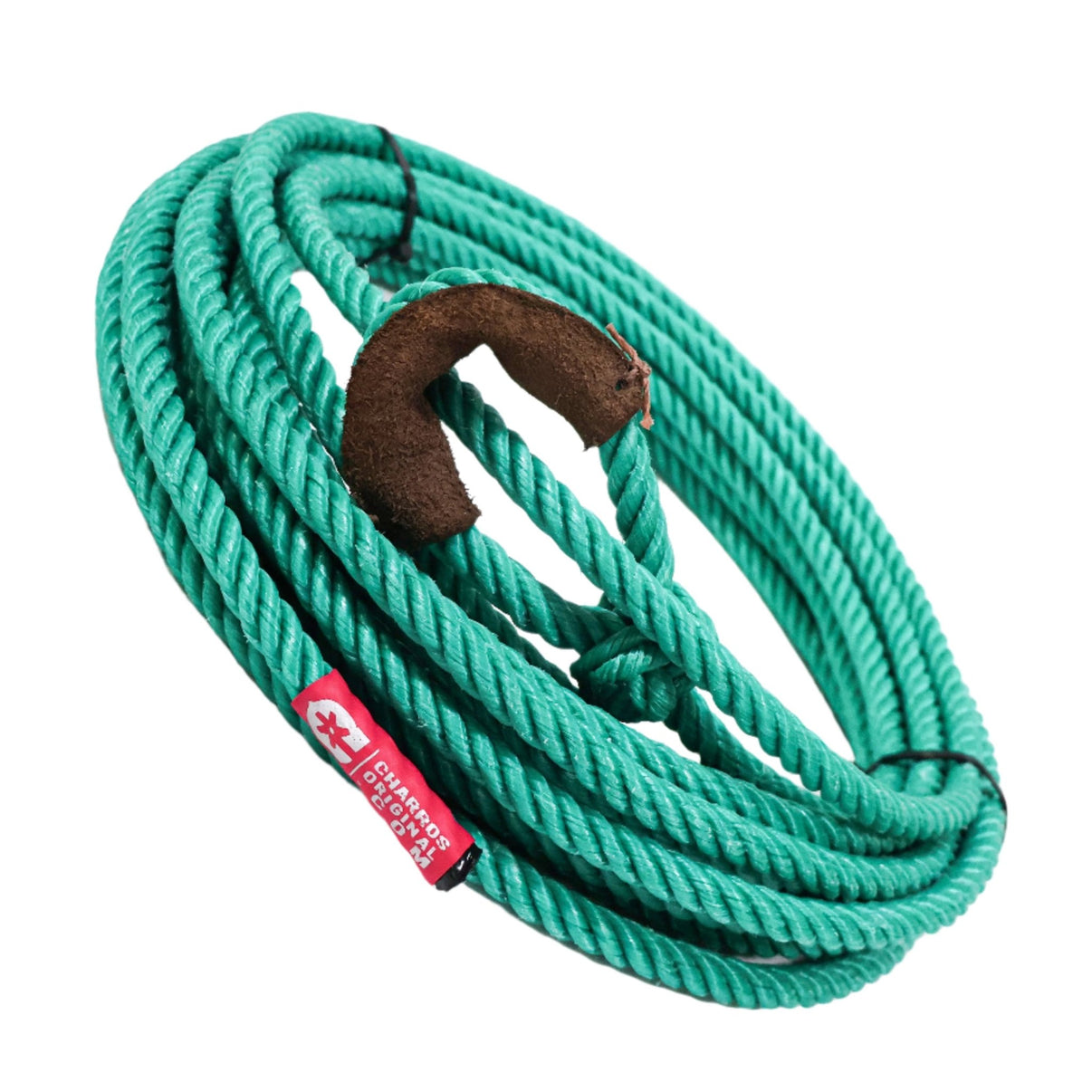 39Ft Charro Soga Green Para Florear Lasso Rope - M - Royal Saddles - Ropes/Sogas