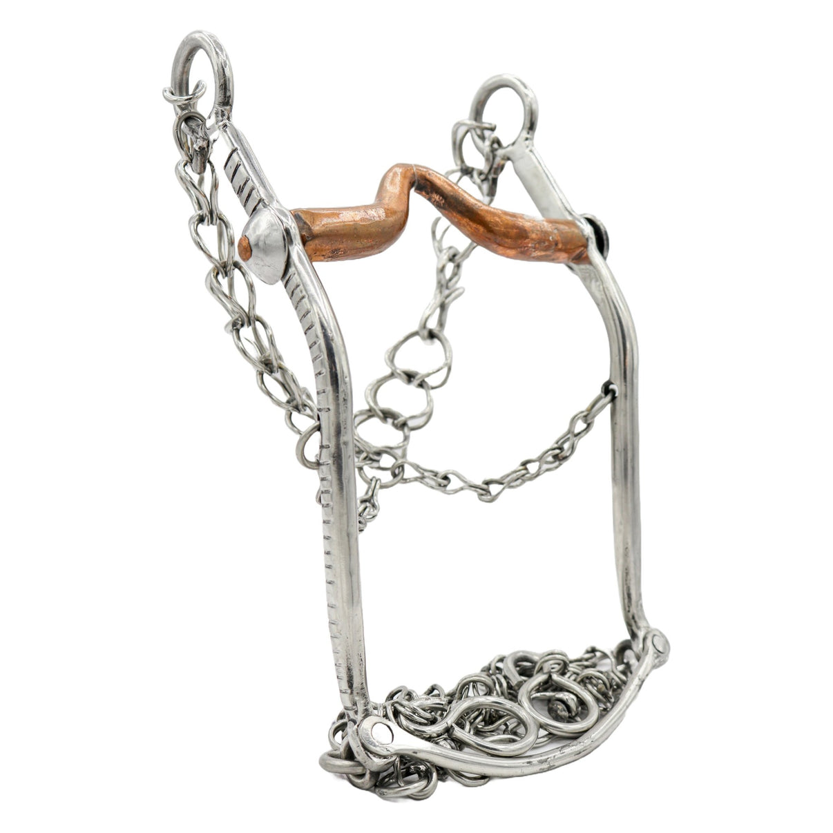 4 7/8" Freno Charro Horse Stainless Steel Bit - M - Royal Saddles - Charro Bits/Frenos