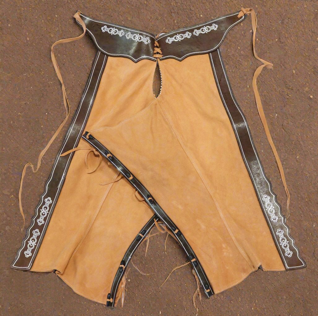 Chaps Western En Cuir – Taille 40 – Chaparreras Charras – Neufs – Mexique