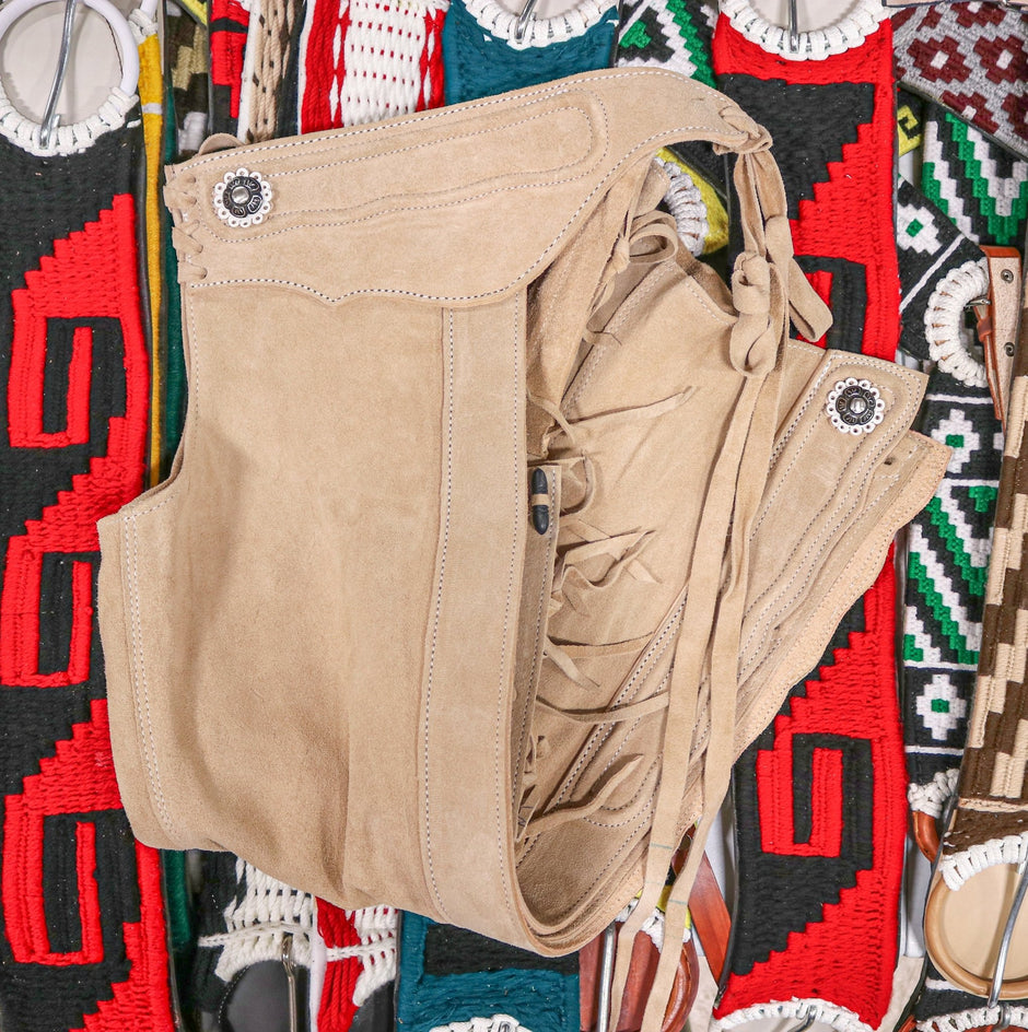 Polainas Gamuza Rescadas (M) Charras Half Chaps main image 1