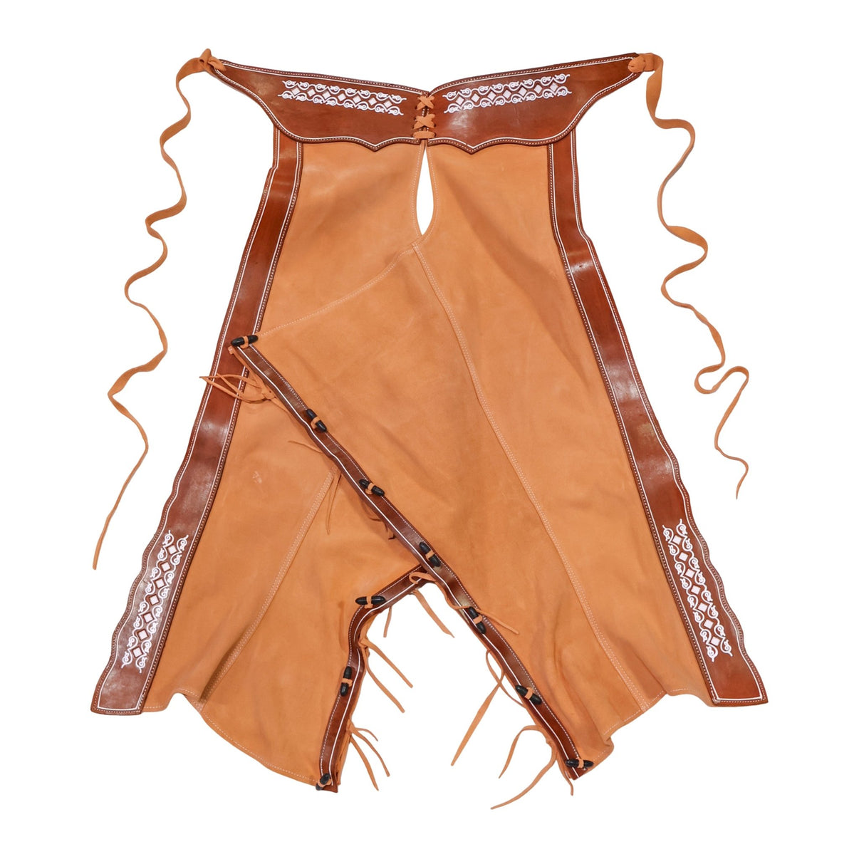 42" Charros Resacada Chaparreras Charras De Gamuza - M-Royal Saddles - Charro Polainas/Chaps
