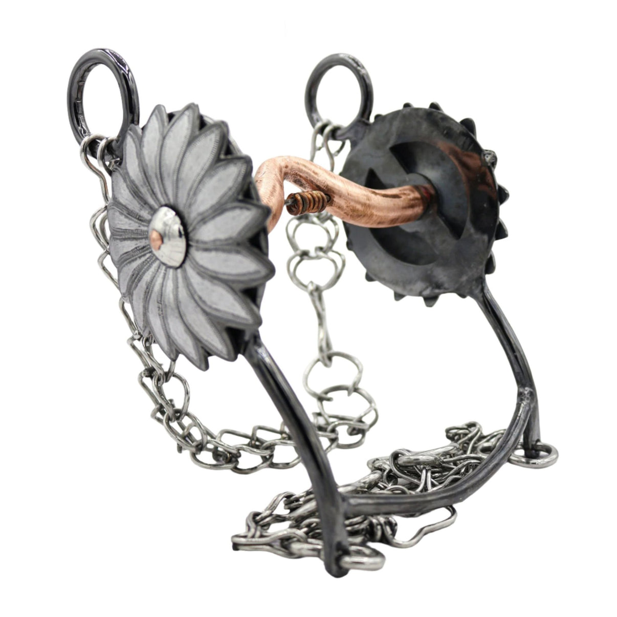 5 1/4" Freno Charro Bocado Horse Black Bit - M - Royal Saddles - Charro Bits/Frenos