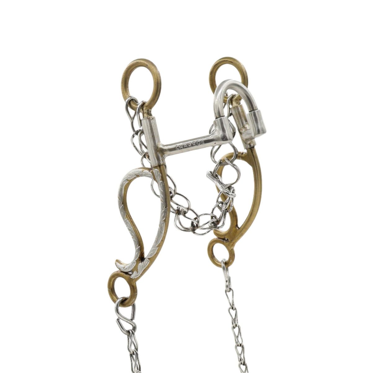 5 1/8" Cowboy Freno Charro Horse Vaquero Bit - M - Royal Saddles - Charro Bits/Frenos