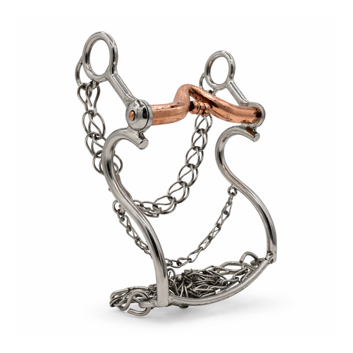 5 1/8" Freno Charro Cobre Horse Caballo Mexican Bit - M - Royal Saddles - Charro Bits/Frenos