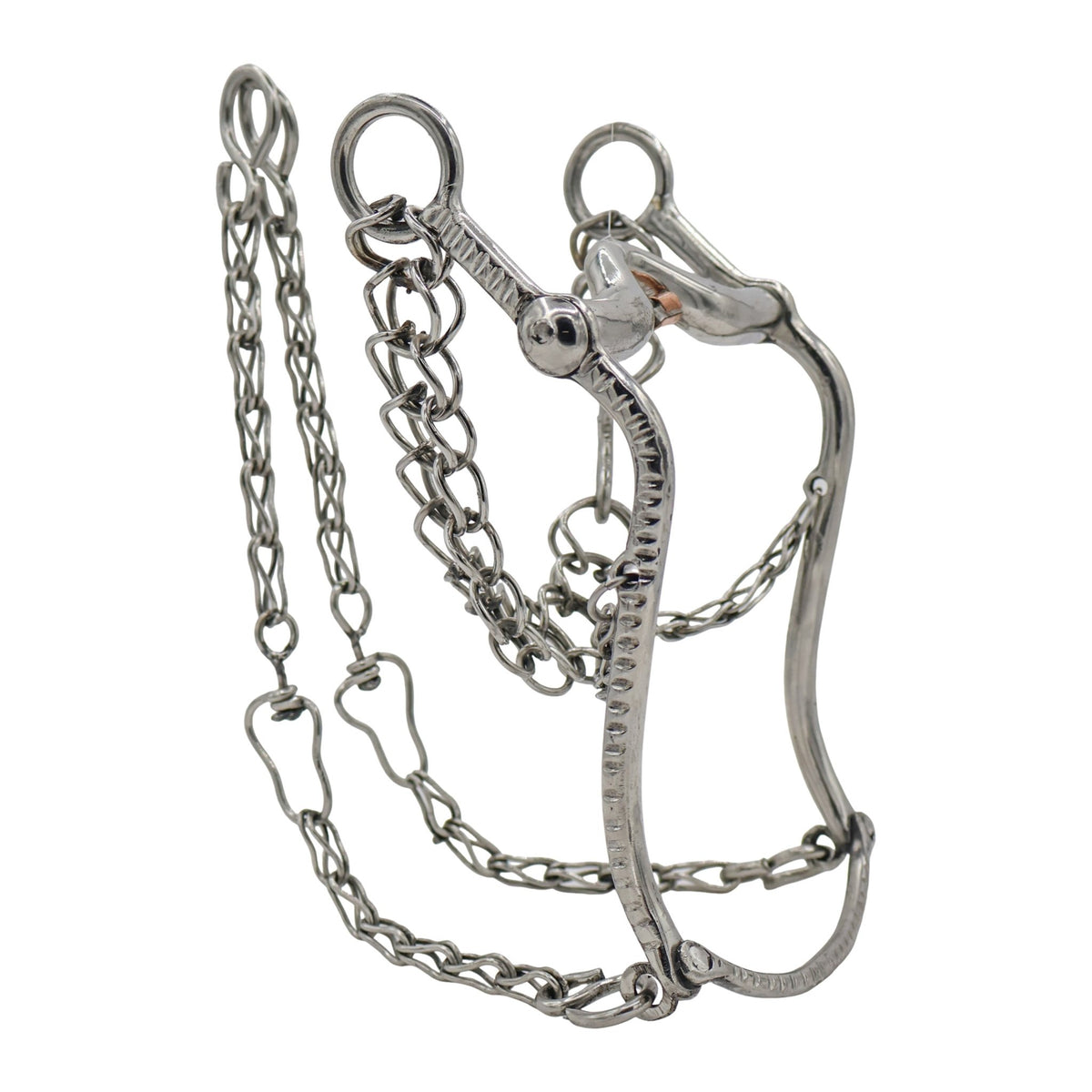 5 In. Mexican Acero Freno Charro Stainless Steel Bit - M-Royal Saddles - Charro Bits/Frenos
