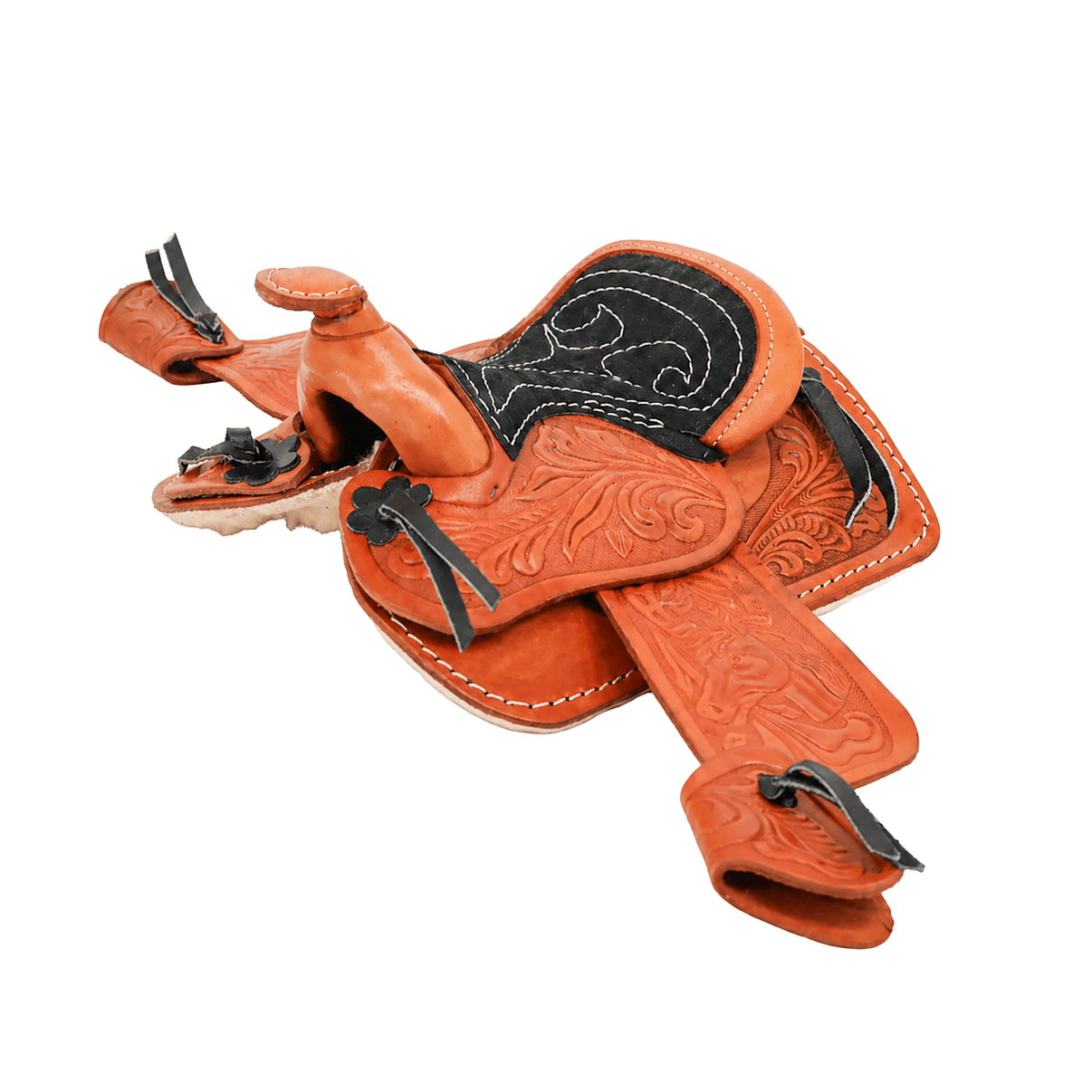 5" Tan Western Miniature Saddle Decor Novelty Decorative - M - Royal Saddles - Decor & Gifts