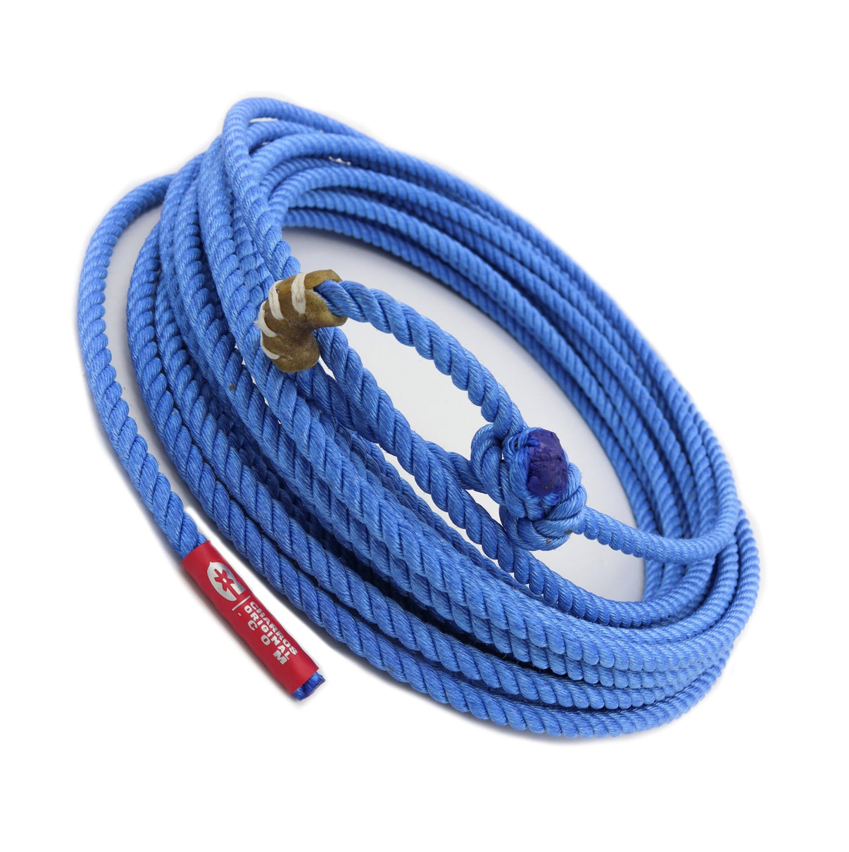 50Ft Blue Azul 10mm Soga Plomo Lead Core Rope - M - Royal Saddles - Ropes/Sogas