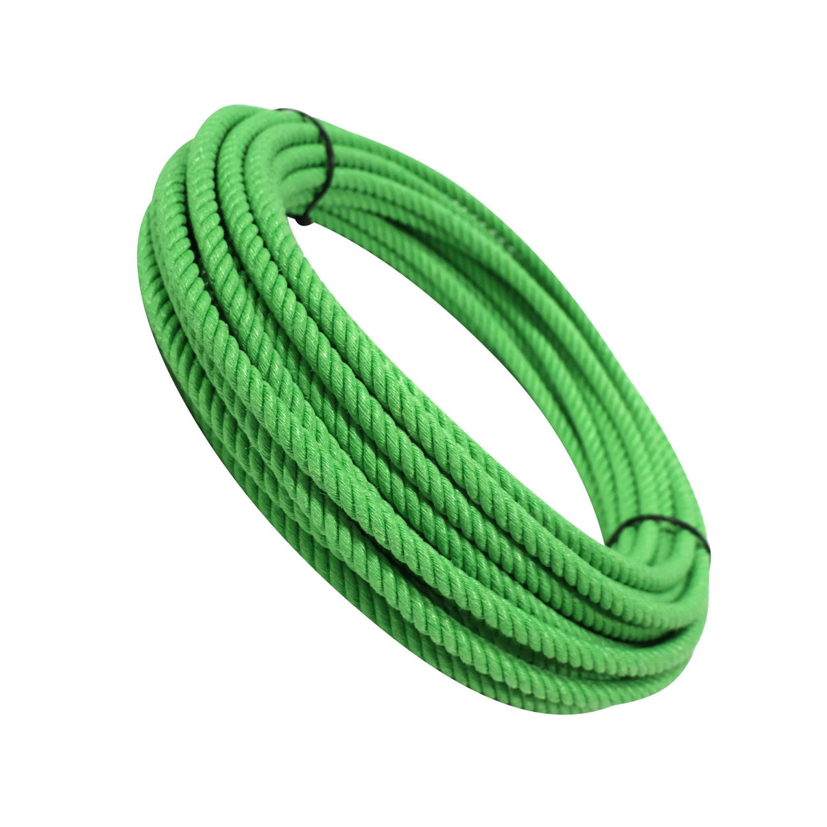 50Ft Lime Green 10.5mm Soga Plomo Lead Core Rope - M - Royal Saddles - Ropes/Sogas