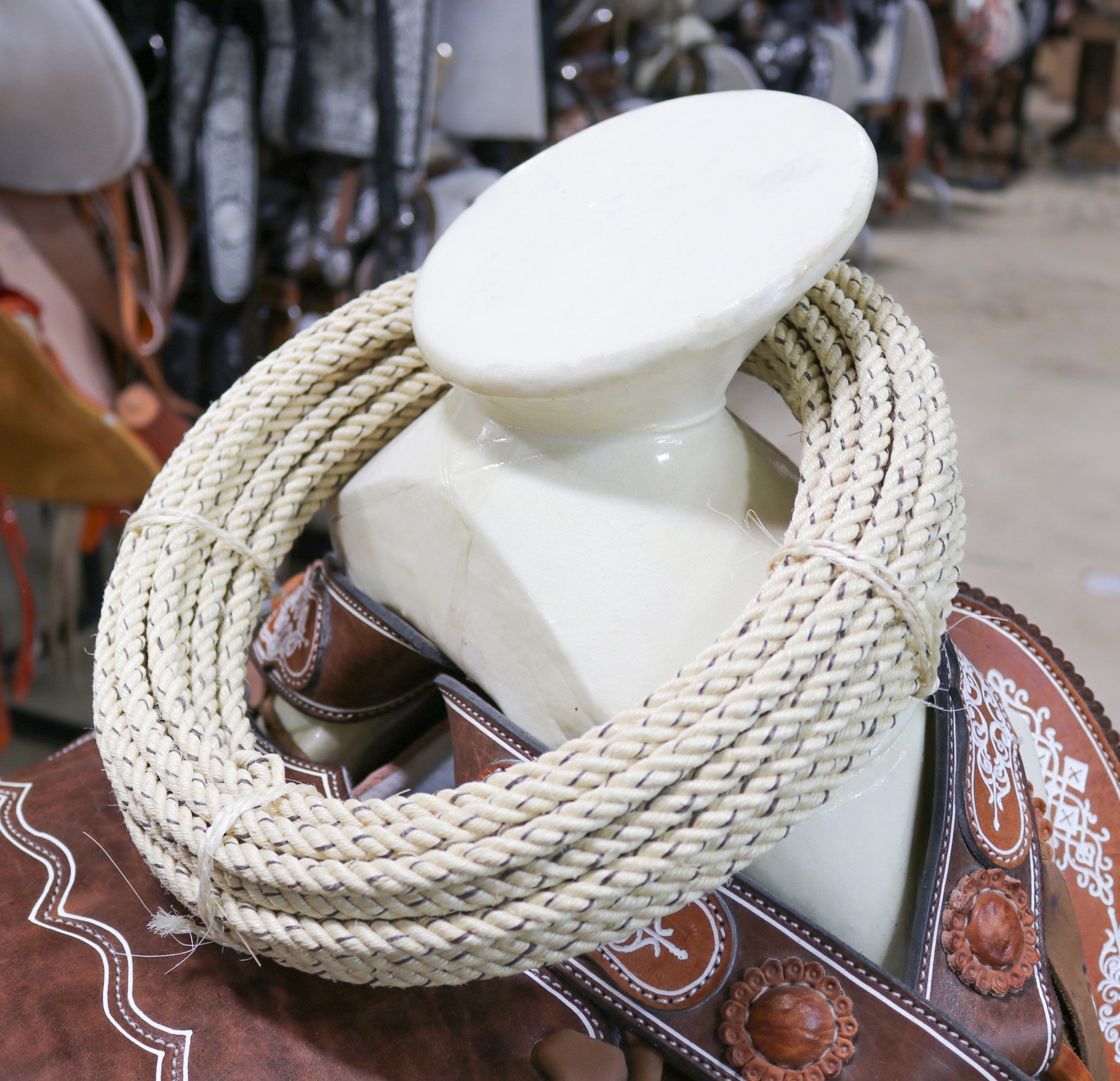 55Ft (17m) Charro Ixtle Soga de Maguey Cowboy Rope - M-Royal Saddles