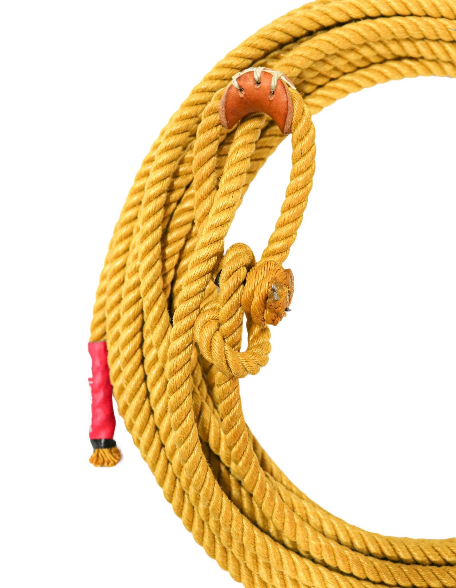 Sago Ropes 60 FT Poly Plomo Nylon 11mm Yellow Lead Soga Rope - M-Royal Saddles