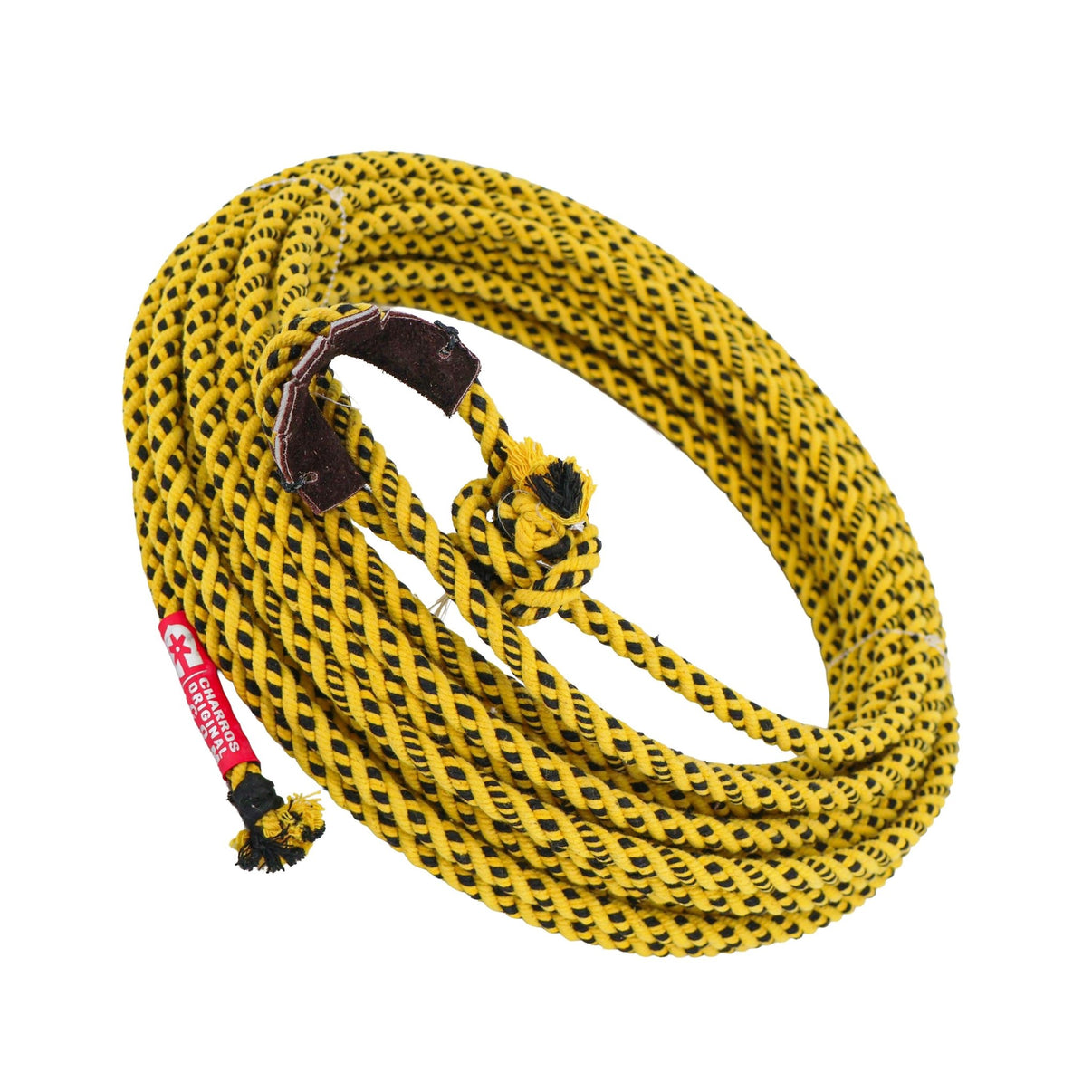 65FT Yellow Algodon (10mm) Cotton Rope Lasso Soga Handmade Mexican Charro - M-Royal Saddles - Ropes/Sogas