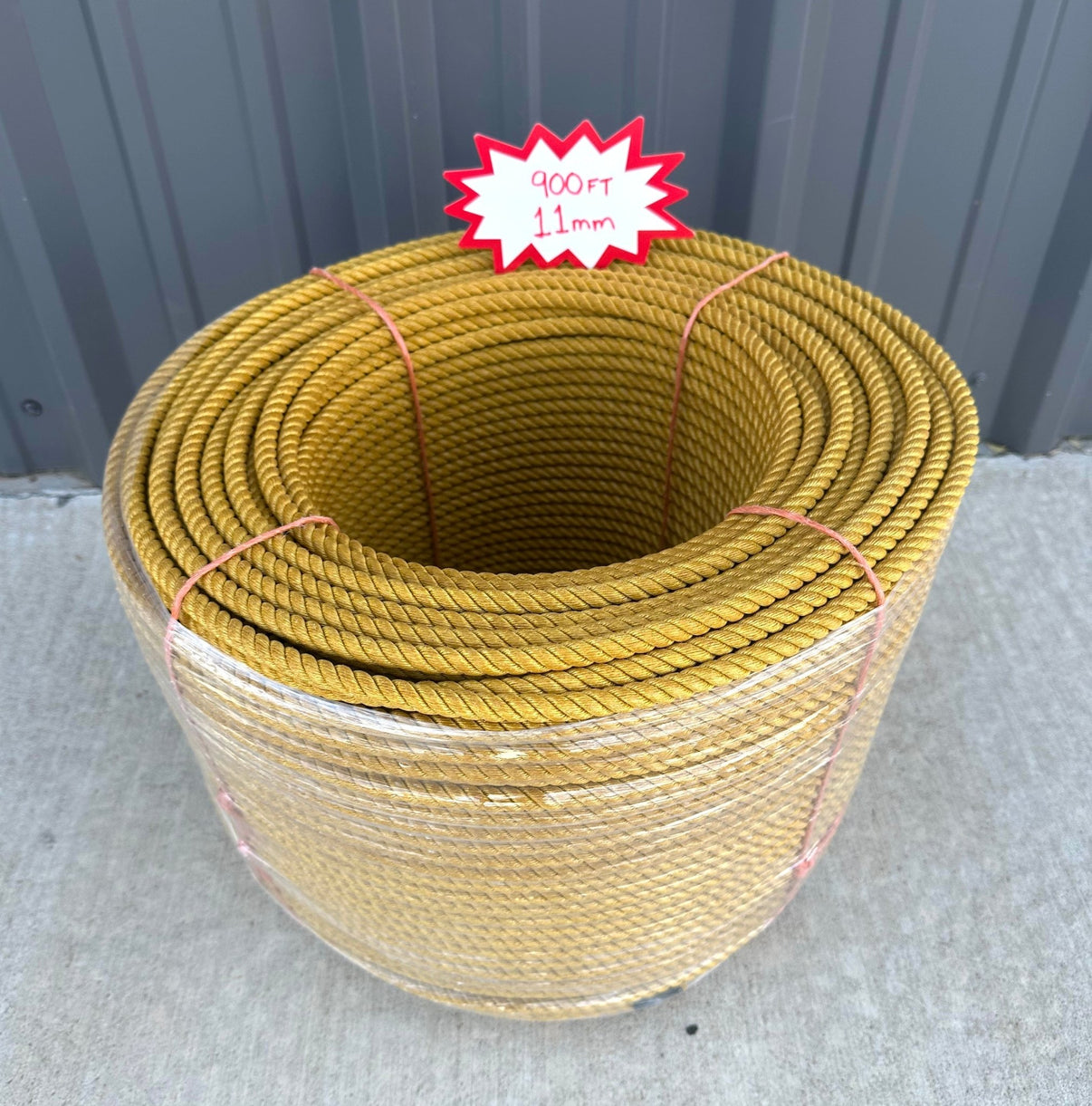 900 FT Yellow Lead Soga De Plomo 11mm Coil Rollo - M - Royal Saddles - Ropes/Sogas