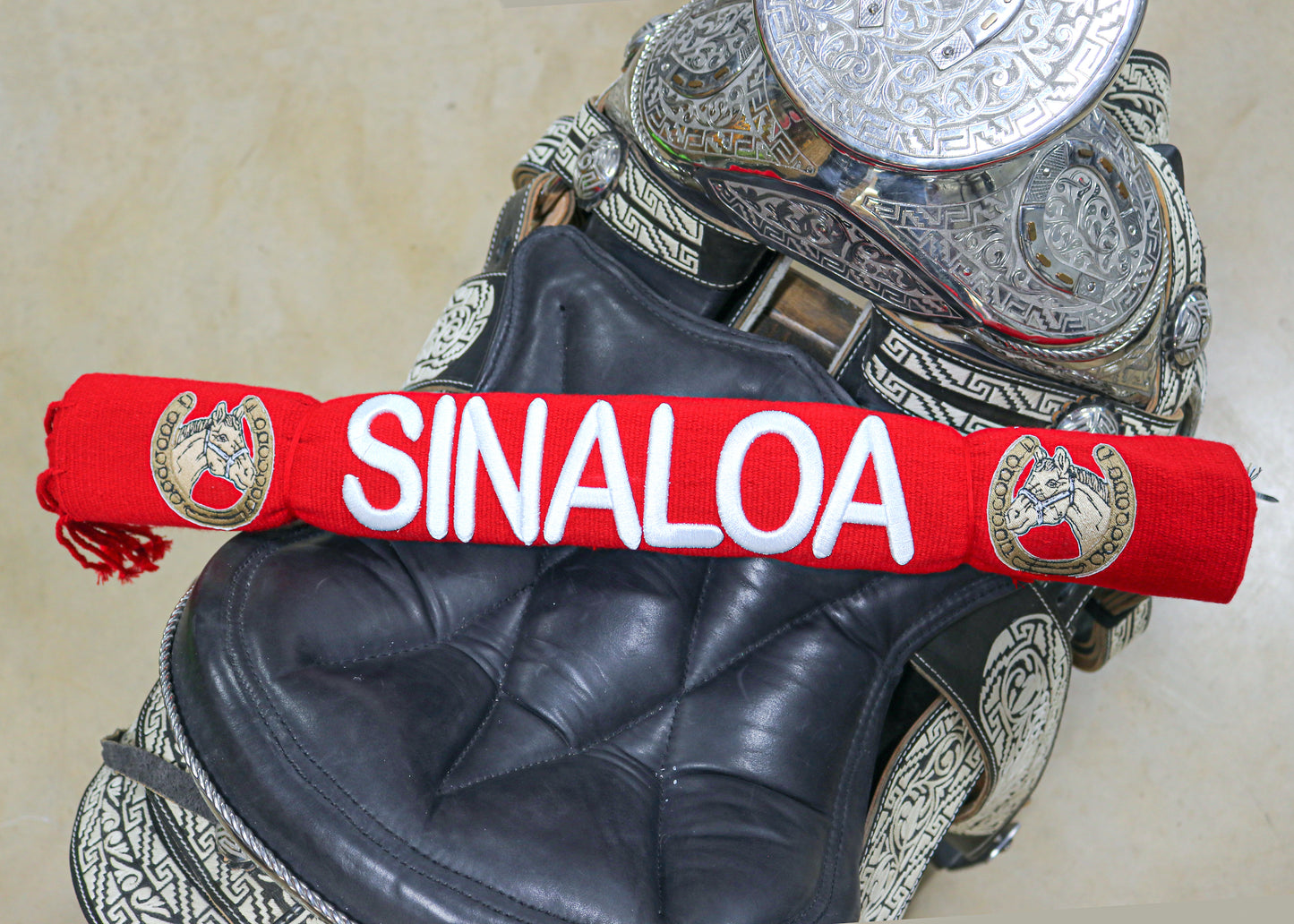 Rojo Sinaloa Sarape Charro Mexican Saddle