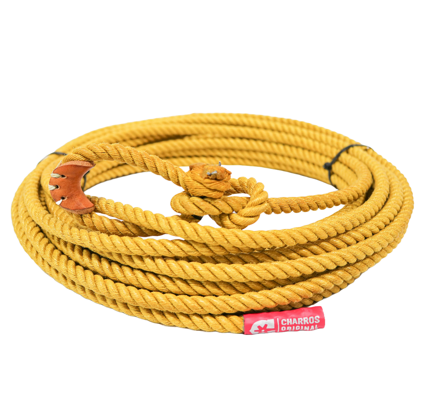 45 FT Gold Poly-Nylon 11mm Lead Core Lasso Rope Soga