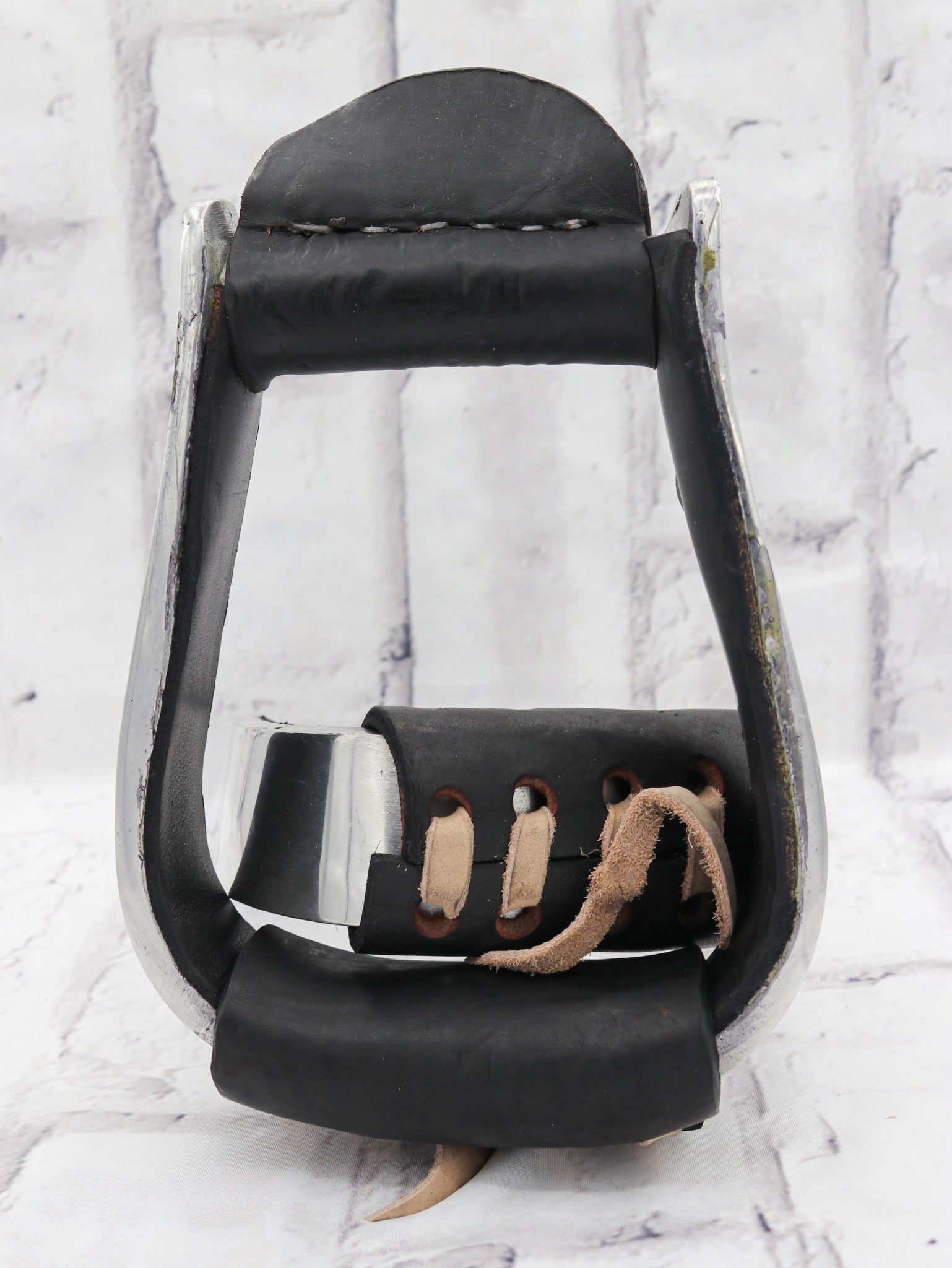 Paire D'ailes De Rechange Pour Selle Western – Cuir Marron Foncé – Ridex – Neuves