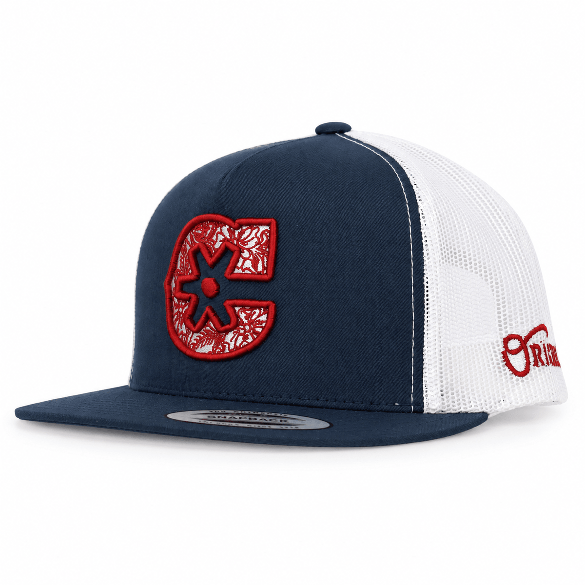 Azul Charros Original Trucker Cap - M-Royal Saddles - Charros Original Hats