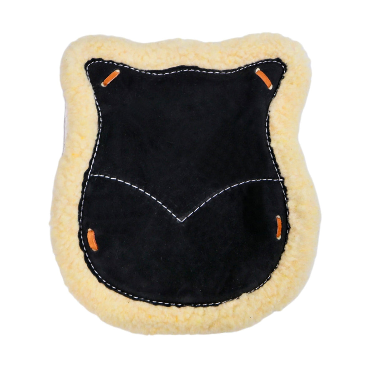 Black Asiento Borrego Saddle Wool Cushion - M - Royal Saddles - Charro Saddle Parts