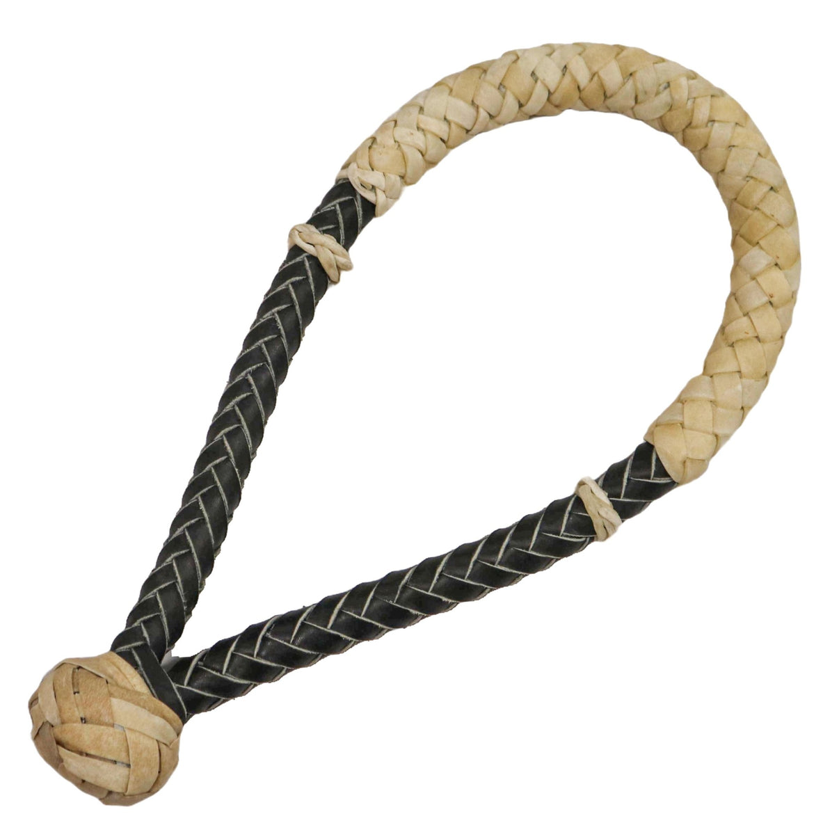 Black Braided Rawhide Leather Horse Bosal Cable Core - M - Royal Saddles - Western Headstall/Bosal