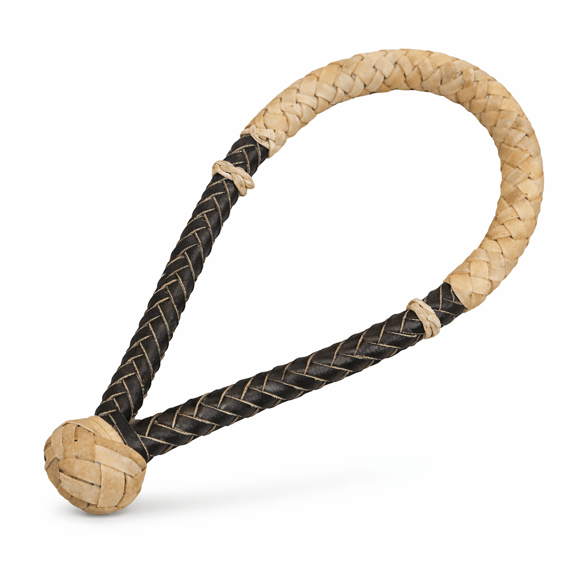 Black Braided Rawhide Leather Horse Bosal Cable Core - M - Royal Saddles - Western Headstall/Bosal