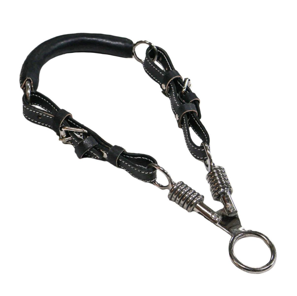 Black Charro Bosal De Tijeras Scissor Leather - M - Royal Saddles - Charro Bozal