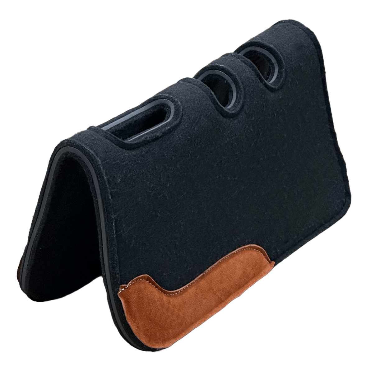 Black Doble Fieltro Carona Ortopedica Pad - M - Royal Saddles - Charro Pads/Caronas