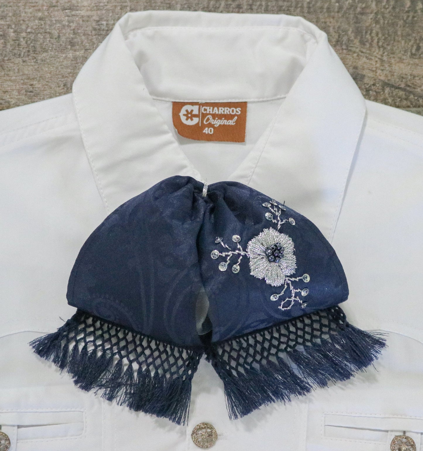 Charro Brown Mono Mexican  Flor Camisa Charra