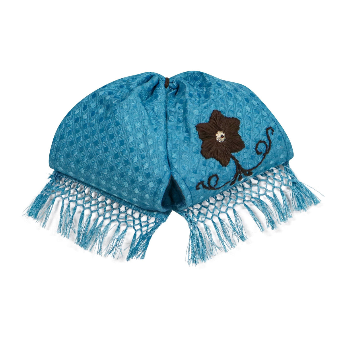 Blue Mono Charro Flor Handmade Bowtie - M - Royal Saddles - Monos Charros