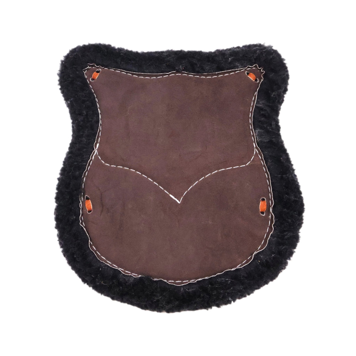 Borrego Two Tone Western Saddle Leather Wool Cushion - M - Royal Saddles - Charro Saddle Parts